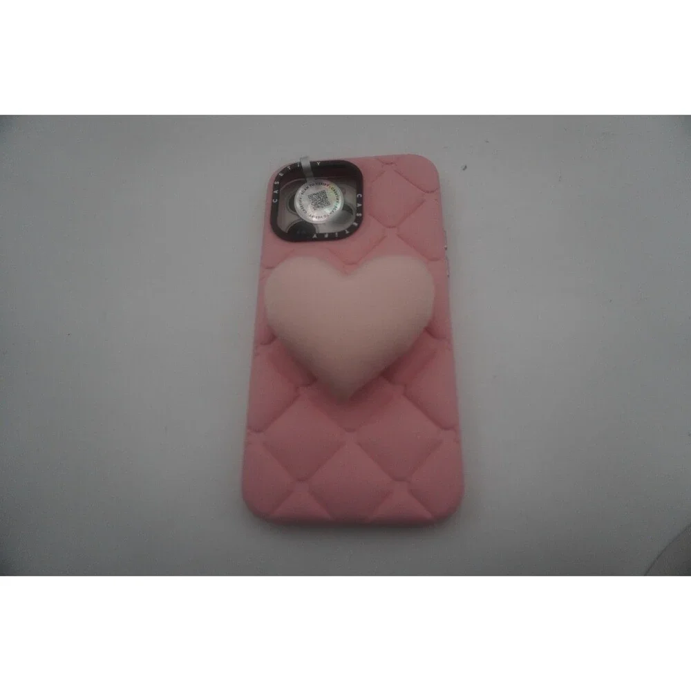CASETiFY IPhone 14 Pro Max The Grippy Case Heartbreaker Pink Heart Plush Grip - Picture 8 of 9
